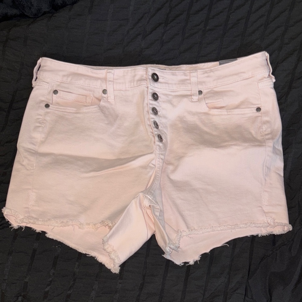 Torrid Light Pink Jean Shorts
